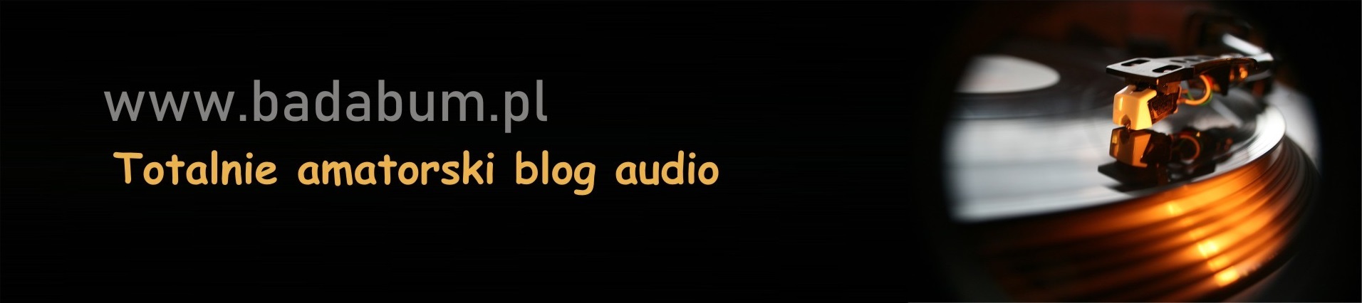 Baner blogu audio z gramofonem